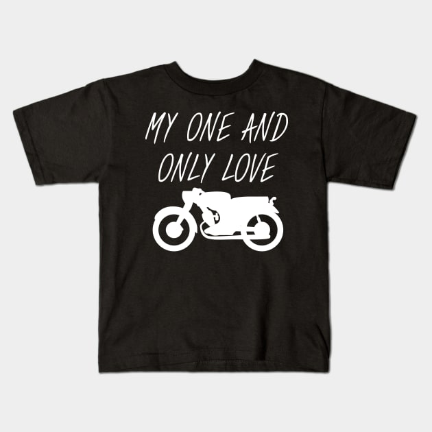 Motorbike - One and big love Kids T-Shirt by maxcode